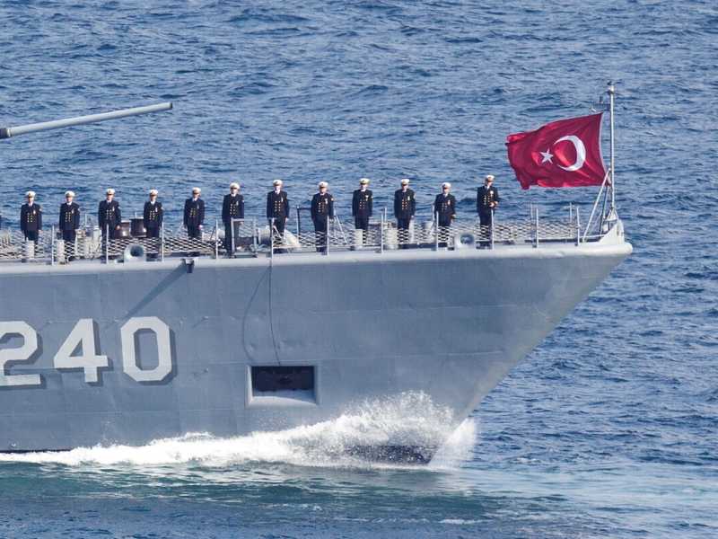 &nbsp;La Marina militare turca staziona ormai da tempo al porto di Misurata, considerata la porta verso il Sahel (foto Getty)