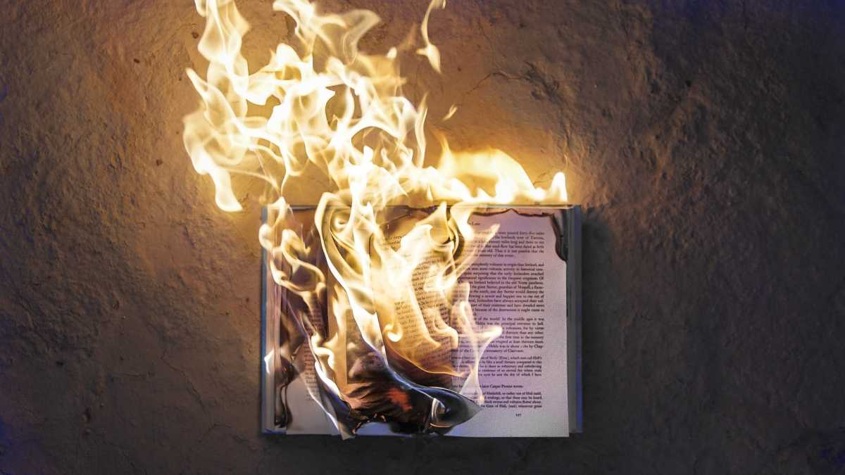 Immagine di J. Winterson brucia i propri libri e poi vede l’effetto che fa