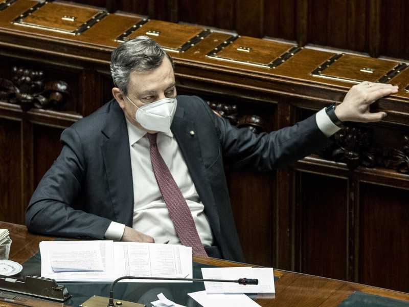 Mario Draghi (foto LaPresse)
