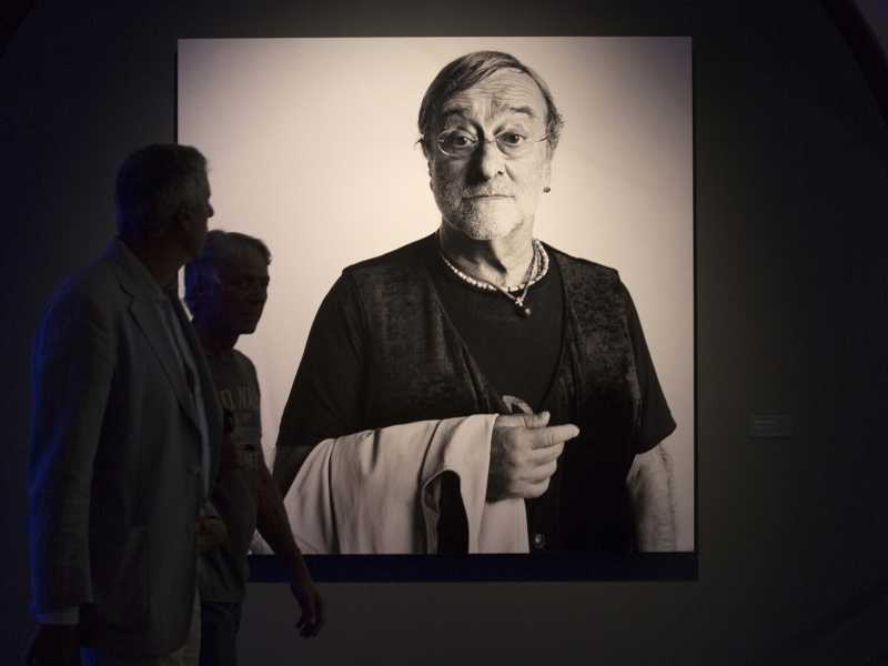 &nbsp;Lucio Dalla, in una foto in mostra al Vittoriano nel 2016 (LaPresse)