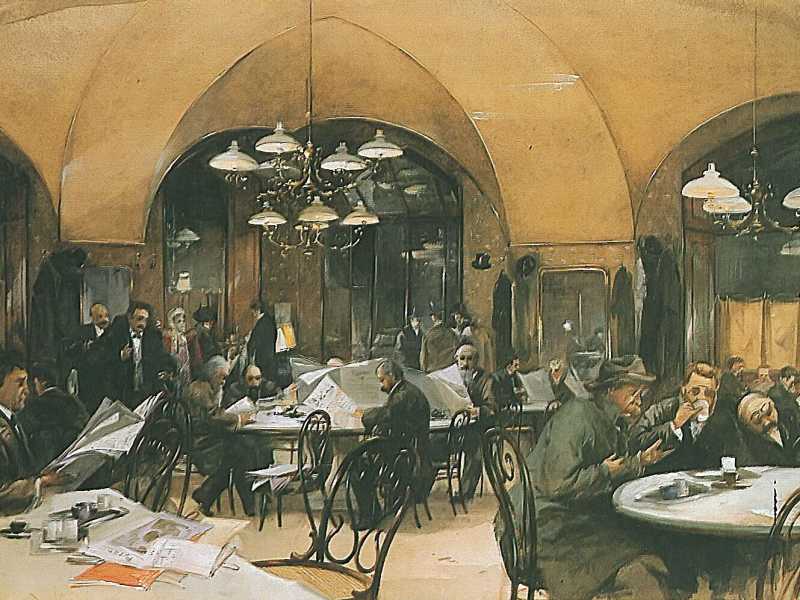 Caf&eacute; Griensteidl di Reinhold V&ouml;lkel, 1896 (Wikipedia)&nbsp;<br />