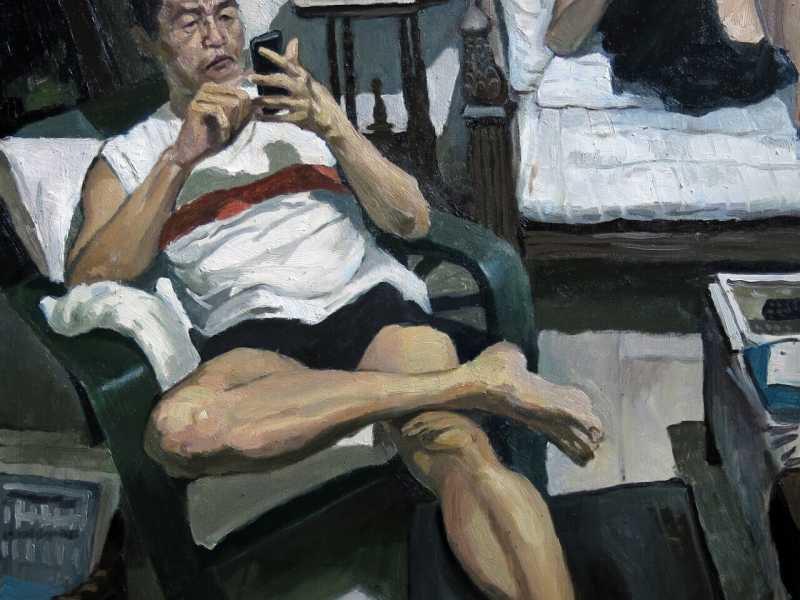 &ldquo;Daddy and Mummy&rdquo; di Yeo Tze Yang, 2014 olio su tela (yeotzeyang.tumblr.com)<br /><br />