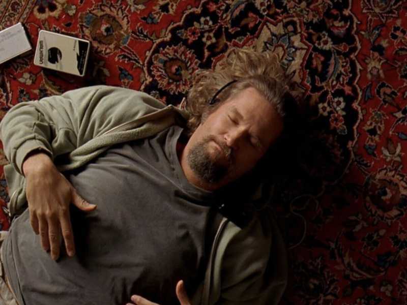Screen dal film "Il grande Lebowski" dei fratelli Coen, 1998.&nbsp;