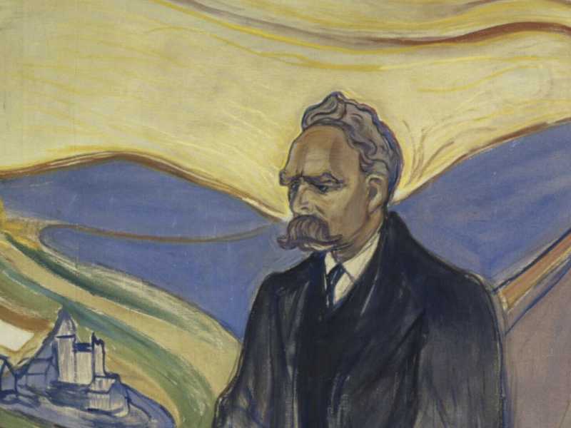 Nietzsche dipinto da Edvard Munch, 1906 (Wikipedia, dettaglio)&nbsp;