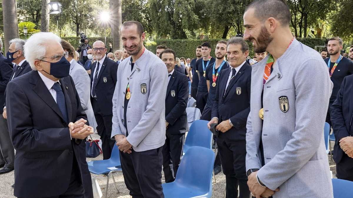 Immagine di Bonucci: "Mattarella dopo il mio gol? È uno di noi. Abbiamo goduto insieme"
