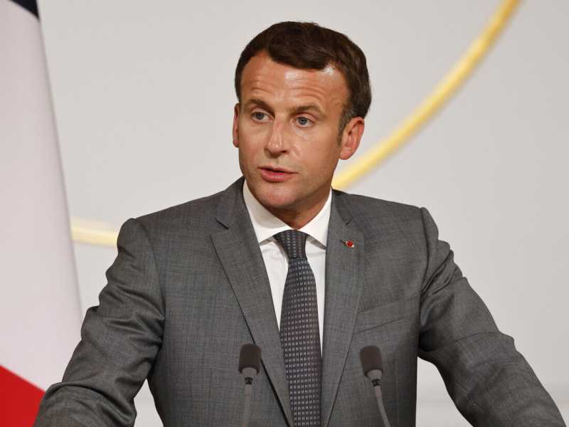 Il presidente della Repubblica francese Emmanuel Macron (foto EPA)