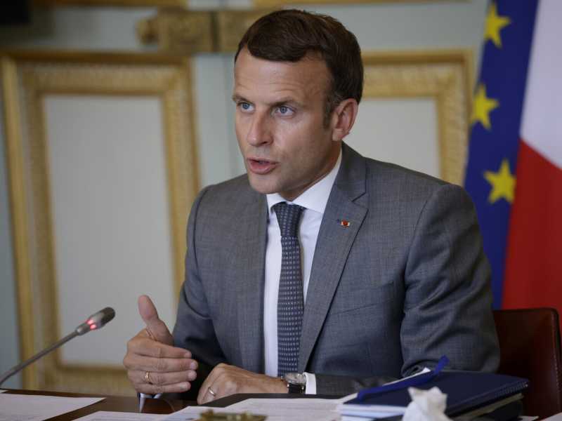Il presidente francese Emmanuel Macron (LaPresse)