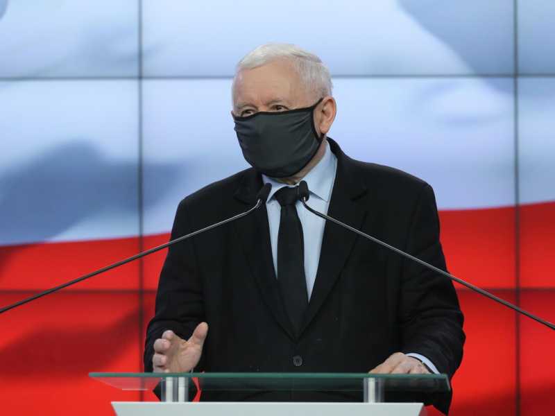 Jaroslaw Kaczynski, leader del Pis polacco (foto EPA)&nbsp;<br />