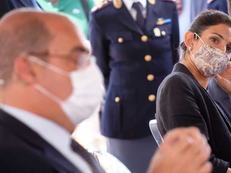  Nicola Zingaretti e Virginia Raggi (LaPresse)