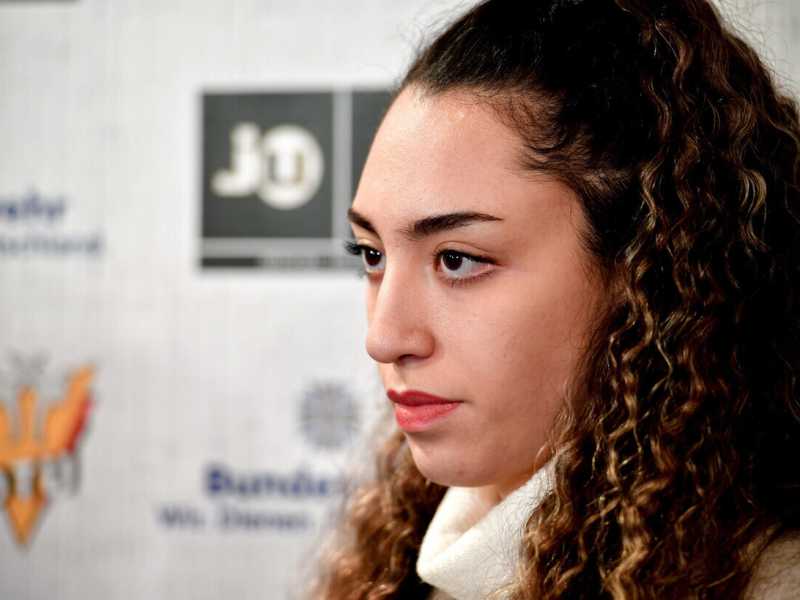 Kimia Alizadeh, l'atleta iraniana che si è ribellata al suo paese, scegliendo di gareggiare con il team dei rifugiati a Tokyo 2020 (Ansa) <br />