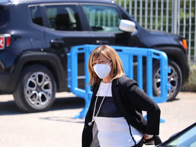 Il presidente dell'Umbria Donatella Tesei (foto Ansa)