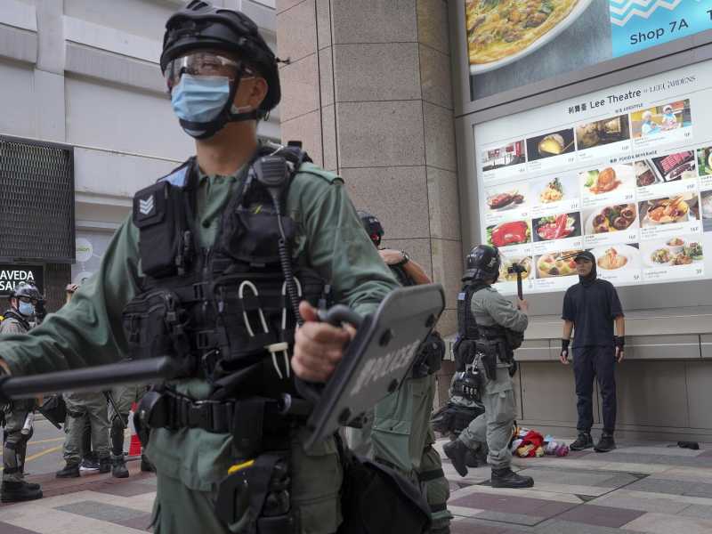 Repressione delle proteste a Hong Kong (LaPresse)&nbsp;