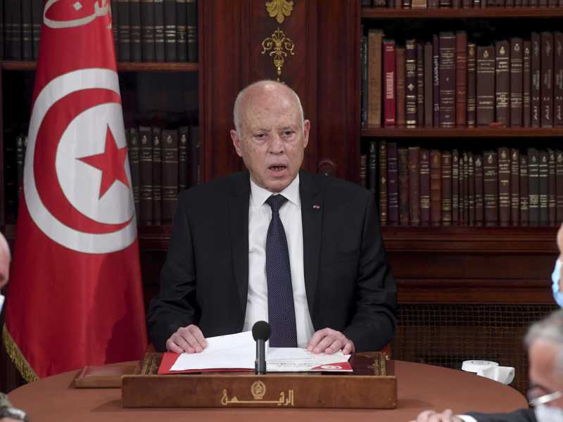 Kais Saied, presidente della Tunisia (Ansa) <br />