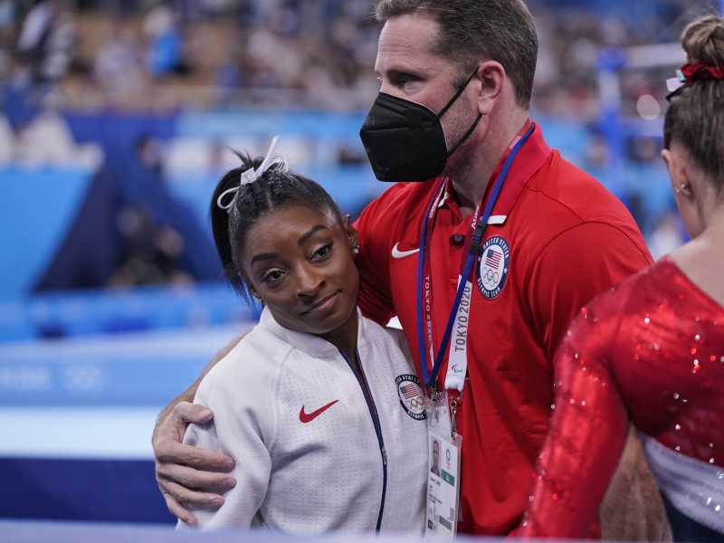 Simone Biles a Tokyo 2020 (LaPresse)&nbsp;