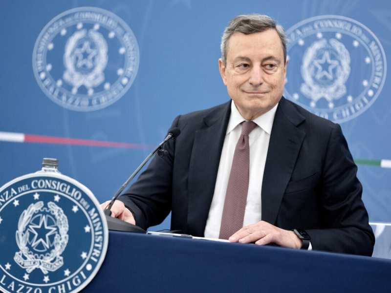 Mario Draghi (foto Ansa)