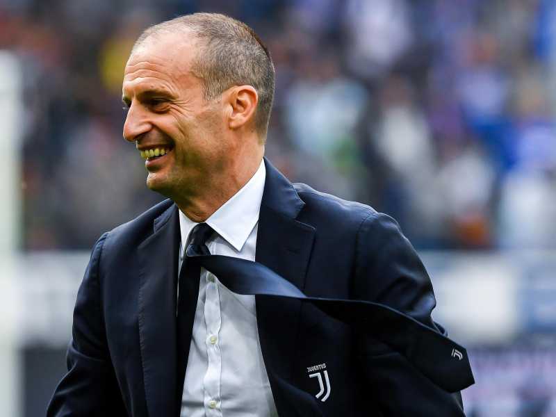 L'allenatore della Juventus Massimiliano Allegri (foto Ansa)
