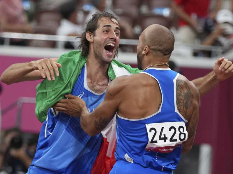 Gianmarco Tamberi e Marcell Jacobs (LaPresse)&nbsp;