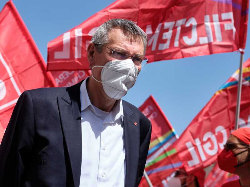 Il segretario della Cgil Maurizio Landini (foto LaPresse)