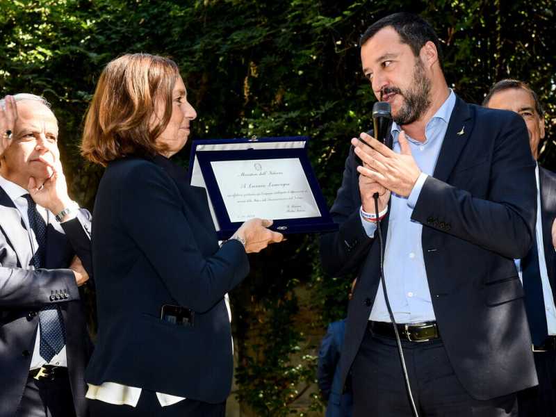 Luciana Lamorgese e Matteo Salvini (LaPresse)&nbsp;<br />
