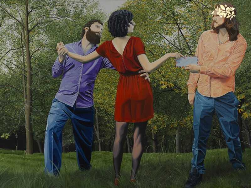 "Tradire il fare", 2015, di Manuel Pablo Pace, tra i pittori in mostra a "Veneto felice" ad Asiago