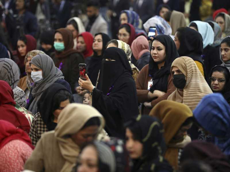 International Women's Day a Kabul lo scorso marzo. Foto LaPresse <br />