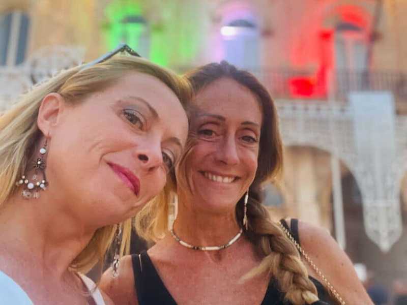 Giorgia Meloni a Ostuni (foto dal profilo Facebook)