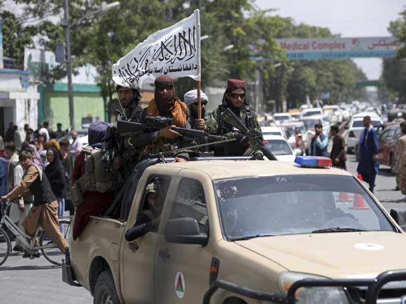 Talebani a Kabul (LaPresse)