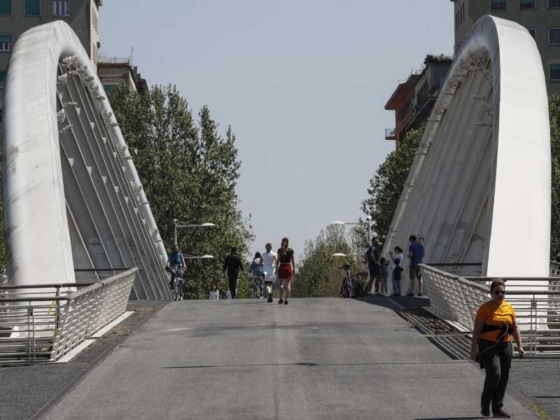 Il Ponte della musica a Roma (Ansa)