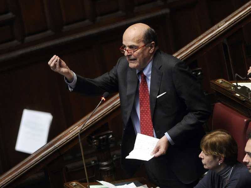 L'onorevole Pierluigi Bersani (foto LaPresse)