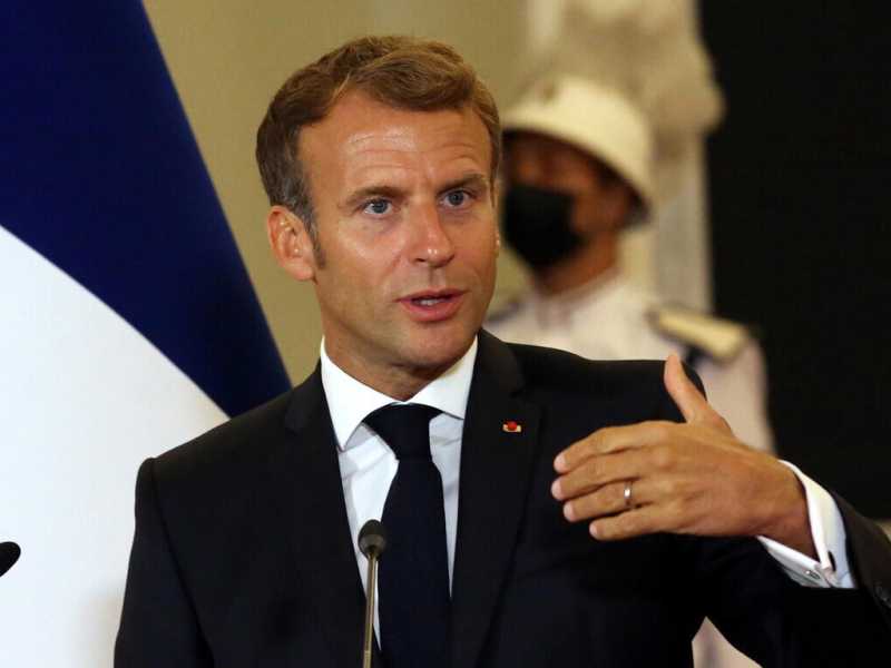 Il presidente francese Emmanuel Macron (Ansa)