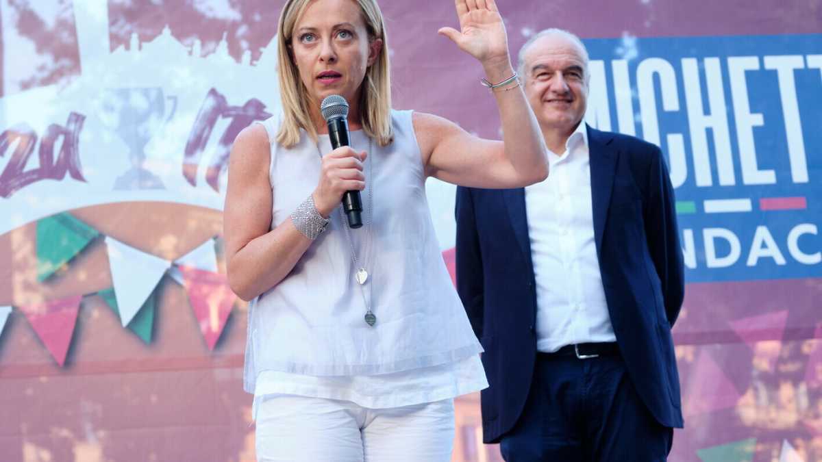 Immagine di Sulla campagna elettorale di Michetti, Meloni ci mette la faccia. Letteralmente