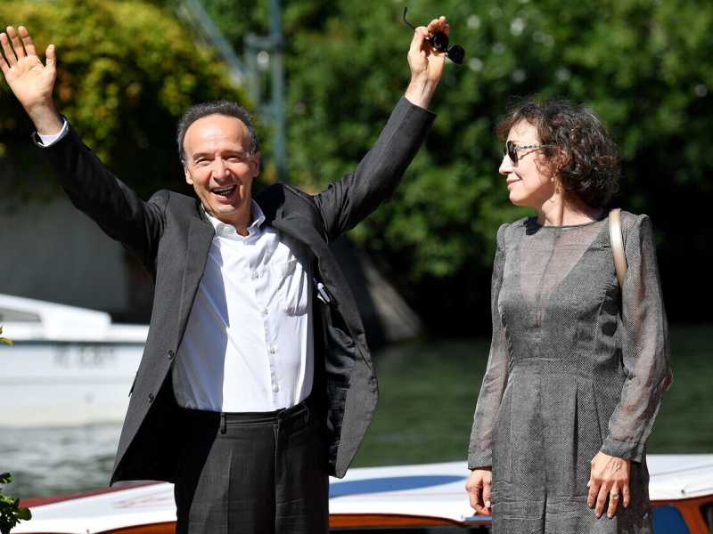Roberto Benigni e Nicoletta Braschi a Venezia 2021 (Ansa) 