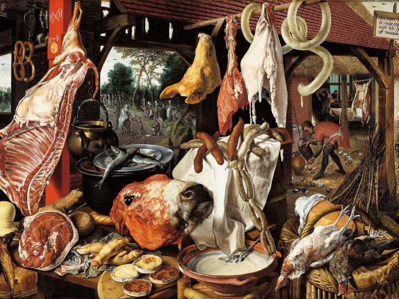 Natura morta di Pieter Aertsen (1508–1575), Wikipedia <br />