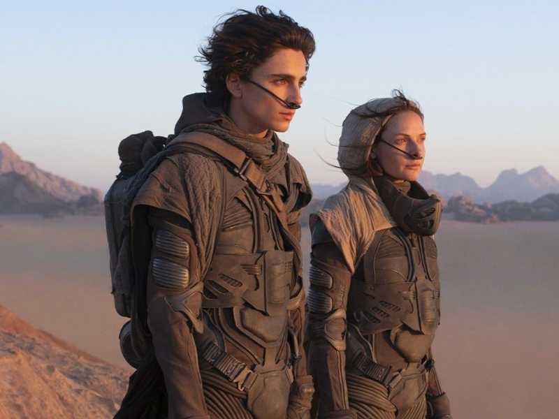 Timoth&eacute;e Chalamet e Rebecca Ferguson in "Dune" di Denis Villeneuve&nbsp;