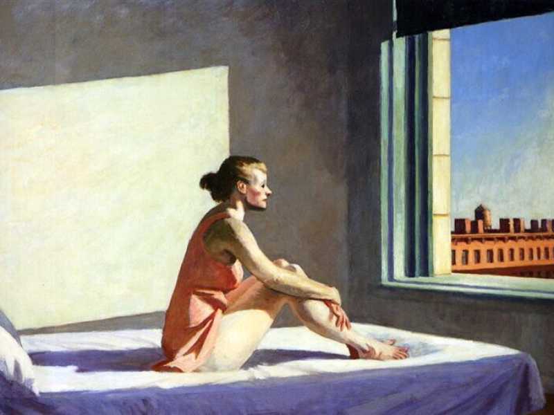 Nella foto: &ldquo;Morning Sun&rdquo;, 1952, di Edward Hopper