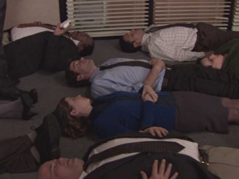 Una scena dalla serie Comedy americana "The Office"&nbsp;