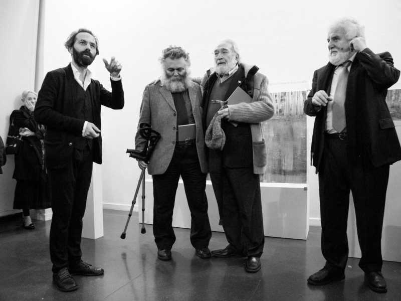 Giovanni Bonaldi, Jean Blanchaert, Arturo Schwarz, Gino Di Maggio, Milano 2014 (foto Wikimedia Commons) <br />