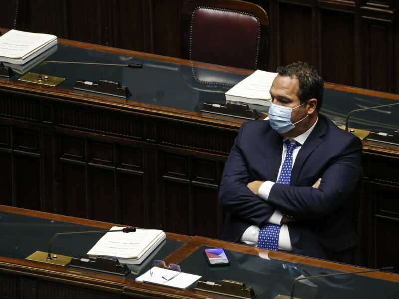 L'ex sottosegretario al Mef Claudio Durigon (foto Ansa)