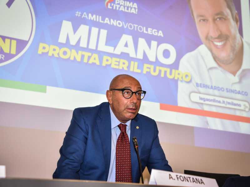 Luca Bernardo, il candidato sindaco del centrodestra a Milano (Ansa)