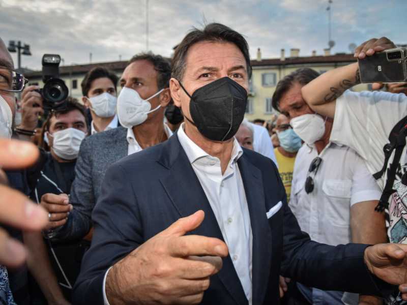 Giuseppe Conte (foto Ansa)