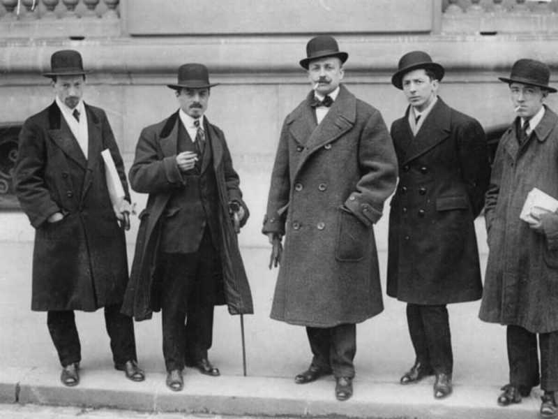 I futuristi Luigi Russolo, Carlo Carr&agrave;, Filippo Tommaso Marinetti, Umberto Boccioni and Gino Severini (Wikimedia Commons)&nbsp;<br />