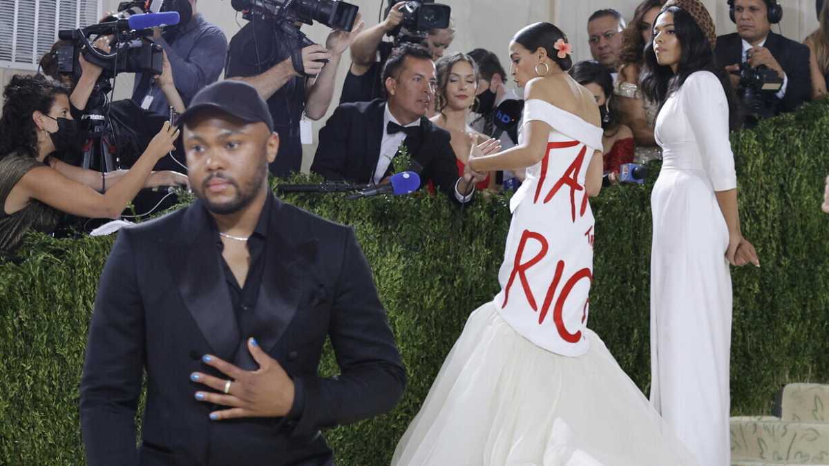 Immagine di Alexandria Ocasio-Cortez al ballo