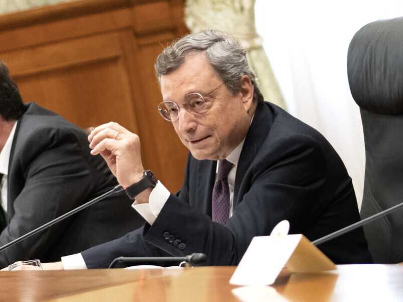 Mario Draghi (foto LaPresse)