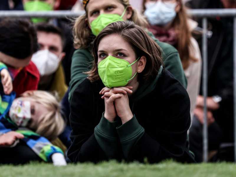 La leader dei Verdi tedeschi Annalena Baerbock (foto EPA)