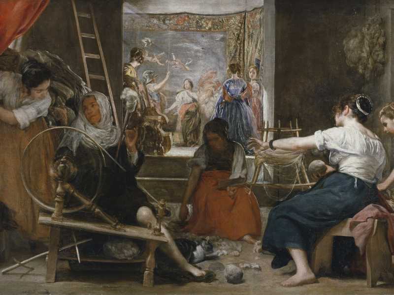 Le filatrici. Diego Velazquez, 1657. Madrid, Museo del Prado (da Wikipedia)