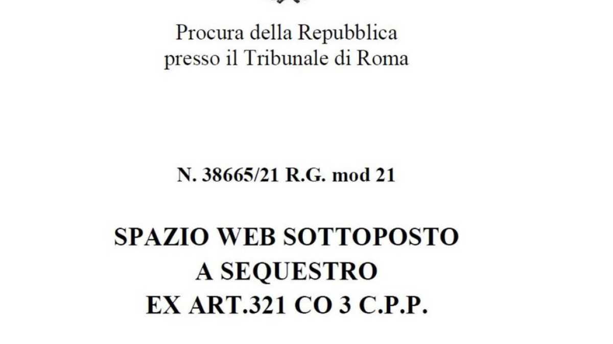Immagine di Forza Nuova, la procura sequestra il sito web