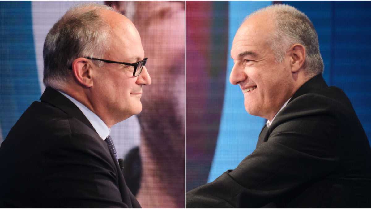 Immagine di Gualtieri contro Michetti. Dalla sfida di Roma passano i destini di Letta e Meloni