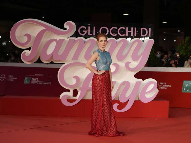 Jessica Chastain alla Festa del cinema di Roma (LaPresse) 