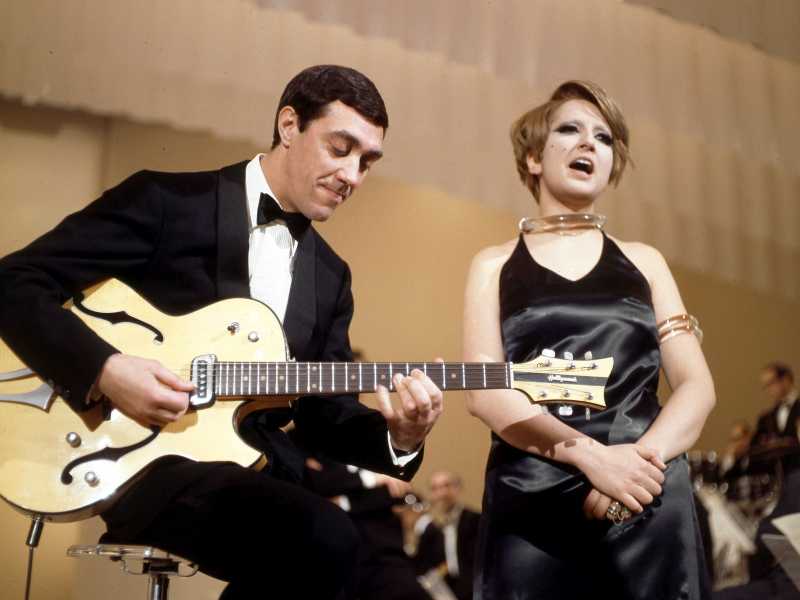 Franco Cerri e Mina (LaPresse) 