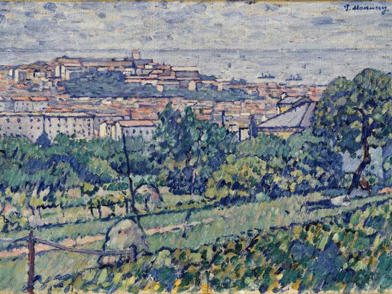 Pietro Marussig, paesaggio di Trieste, 1912 (Wikimedia Commons) 